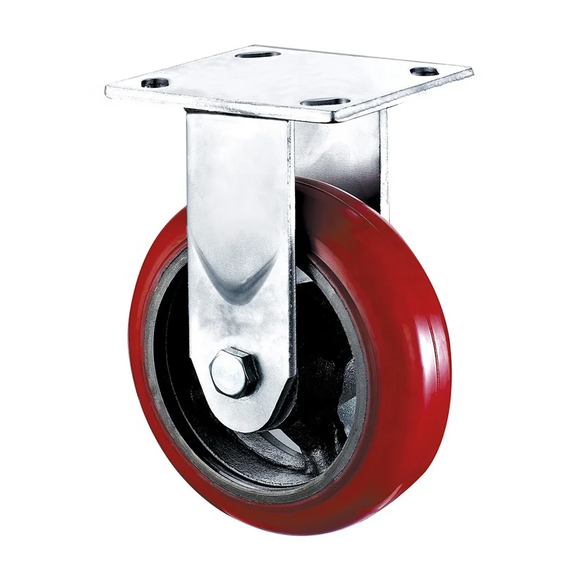 DLPO caster 8 inches 500kg load industrial swivel lock caster wheels for cargo trolley