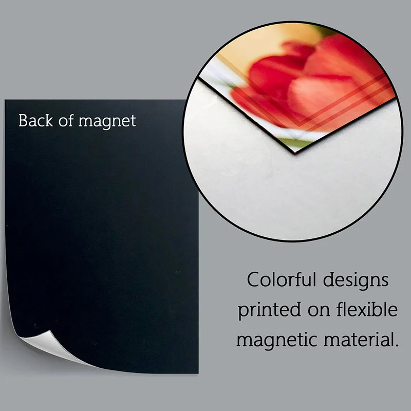 Custom Printing Magnet Sticker for Refrigerator Magnetic Fridge Buttons Pvc Fridge Magnets