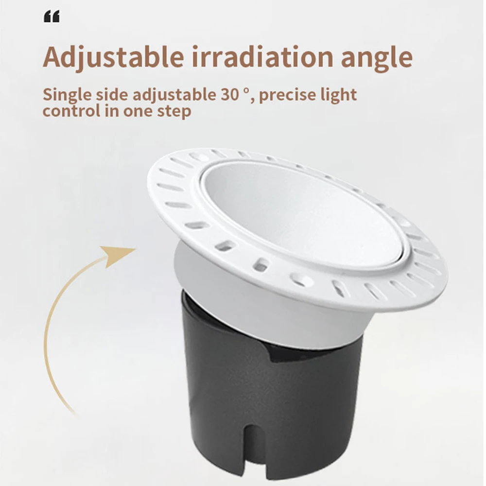 Smart Healthy Indoor Embedded Ceiling Downlight No Blue Light Anti-Glare 7Watt COB LED Trimless Downlight