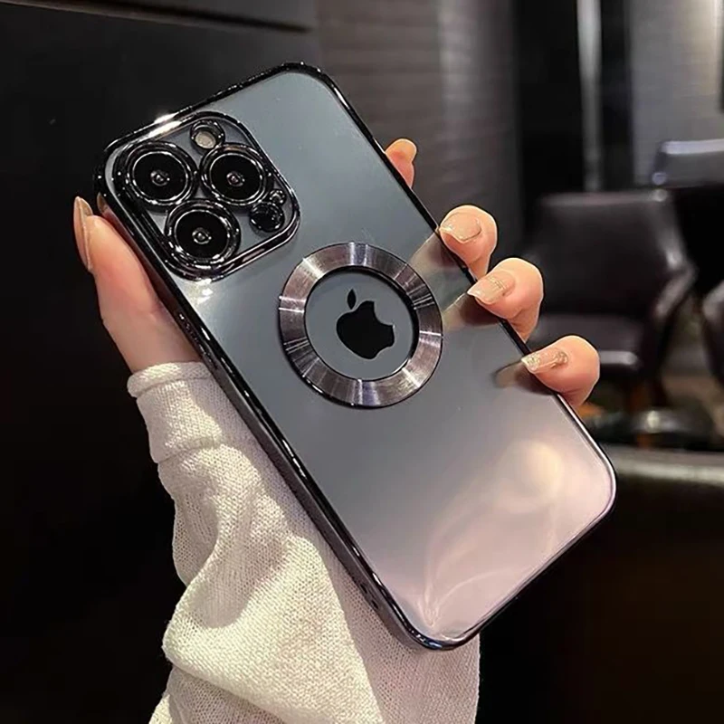 Прозрачный чехол Laudtec с гальваническим покрытием для iPhone 14 Pro Max 13 12 11 XS X XR