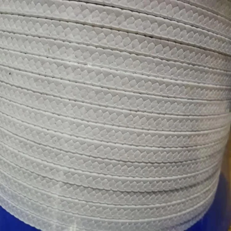 PTFE rope gland packing with silicone lubricant