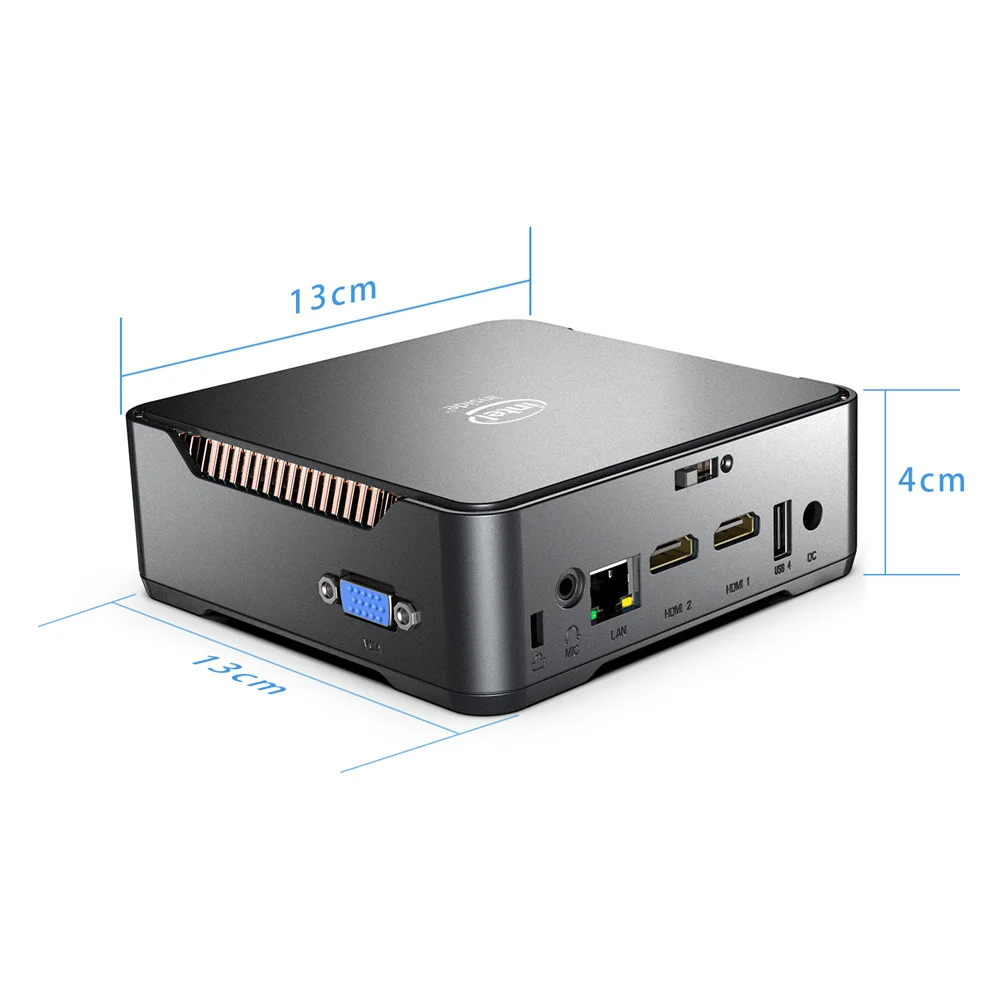 Amazon Hot selling mini pc GK3V J4125 4G 64G wins10 mini pc with 5G dual band tv box GK3 4k display portable pc mini