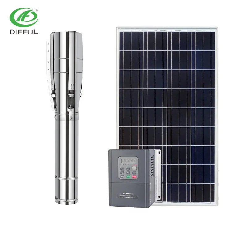 3 Phase   4KW  solar  ACDC   hybrid  pumps  for deep well in african market