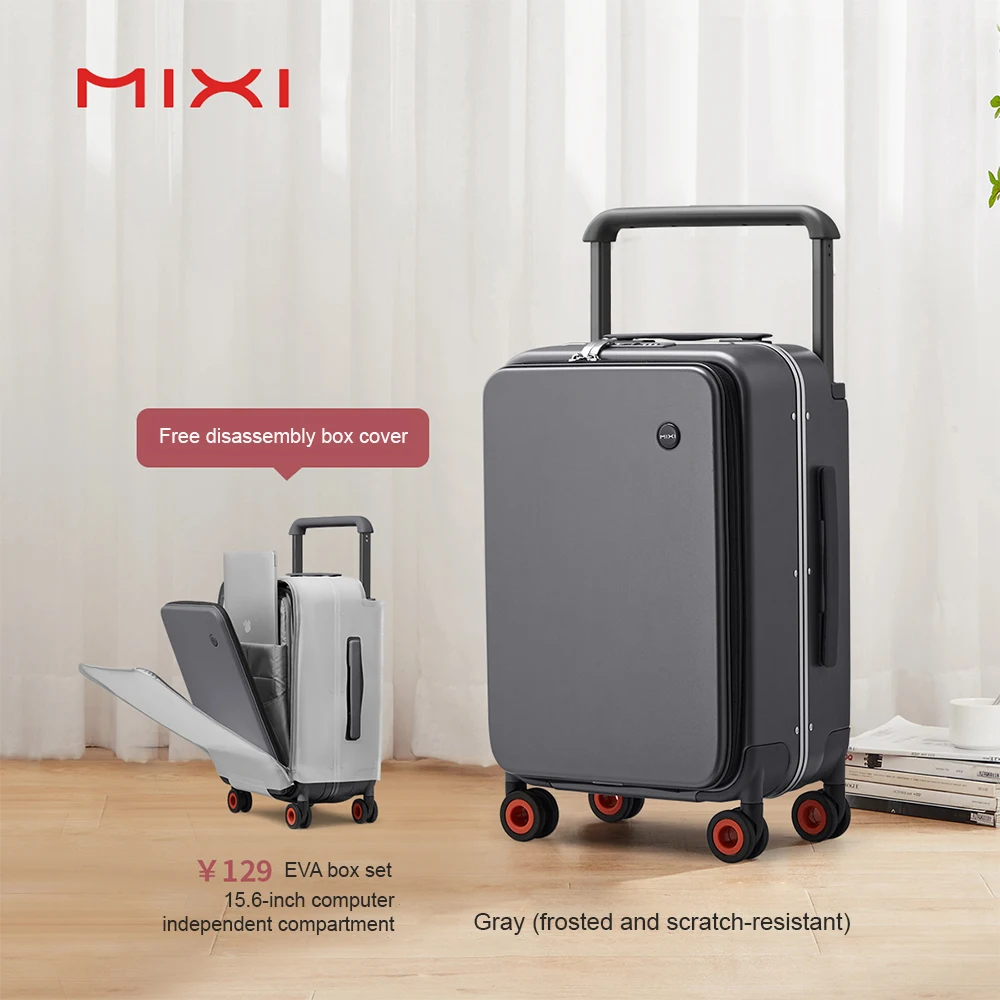 Hanke factory new design business soft trolley luggage bag carry-on suitcase vintage large capacity luggage case