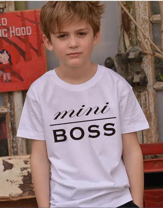 Stylish Letter Printing Design Toddler T-shirt Family Clothes Breathable Family Matching Outfits