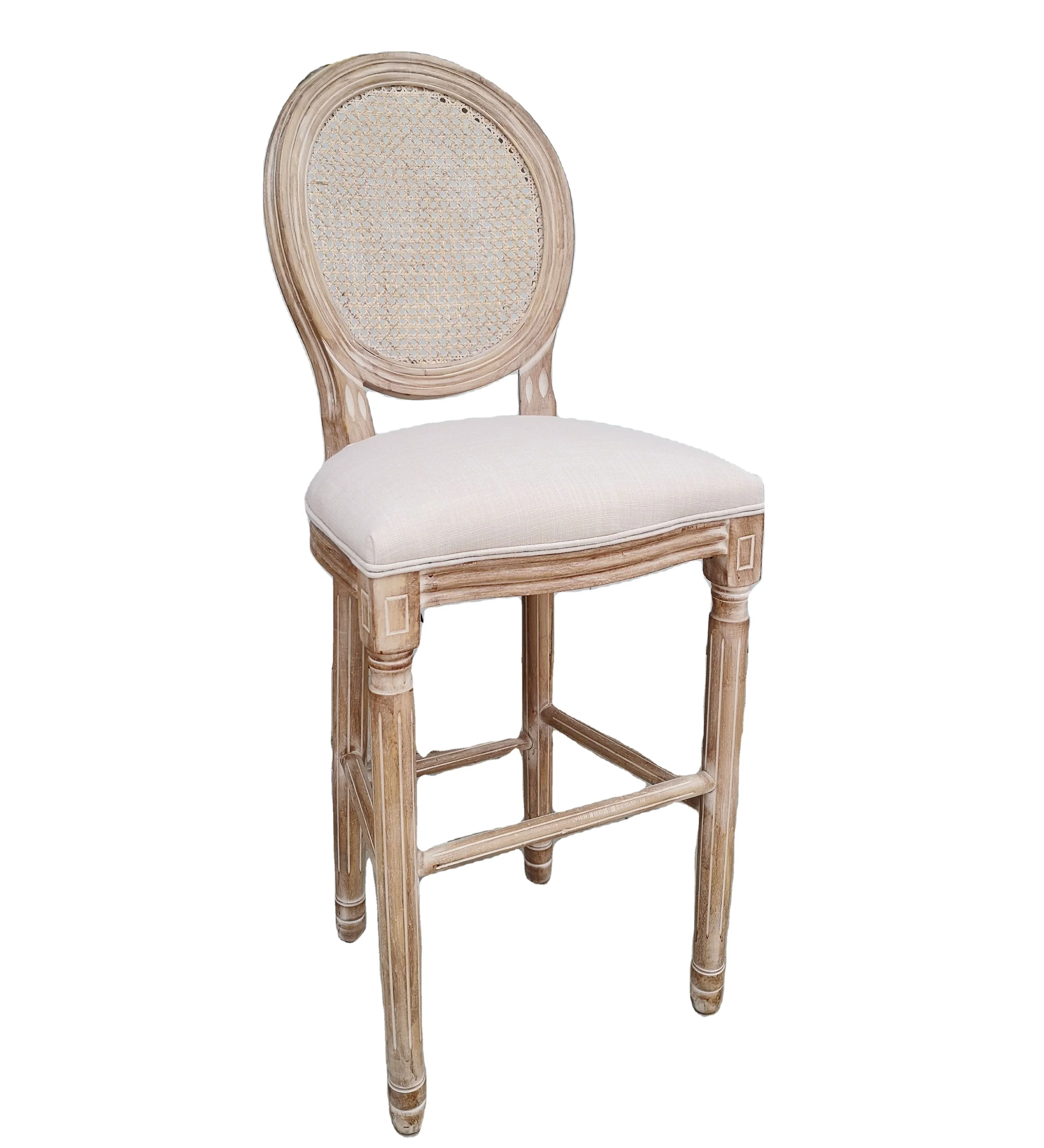 French Provincial Vintage Furniture Antique Banquet Rattan Cane Back Louis Event Wedding Chair