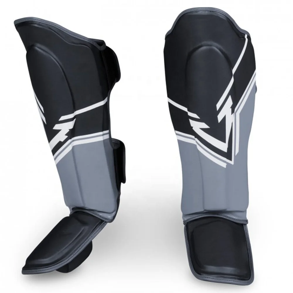 GYMNASTIC WEAR 2022  shin guards customized cowhide leather PU leather boxing shin guards