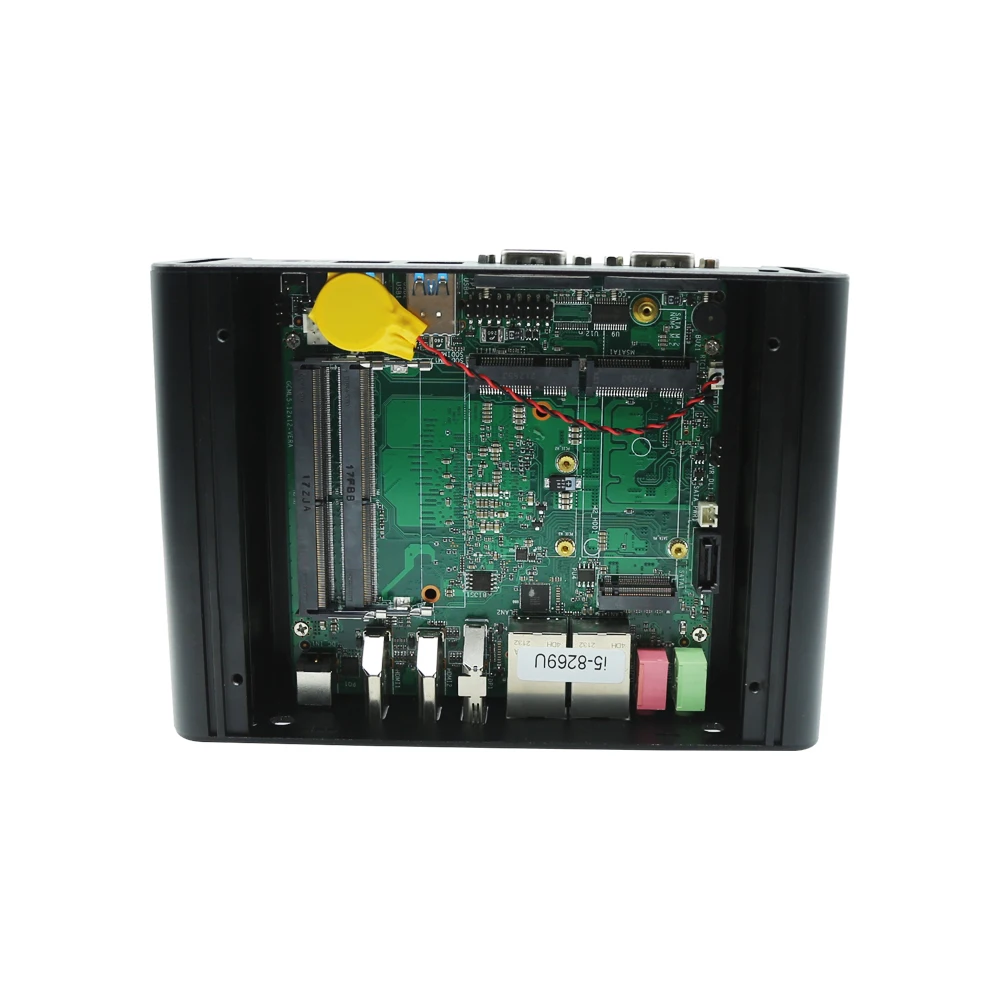 Eglobal 2*64GB D4 Fanless Mini Computer 10th Gen 4Cores Dual LANs Dual COMs Desktop Computer Three Display Business PCs