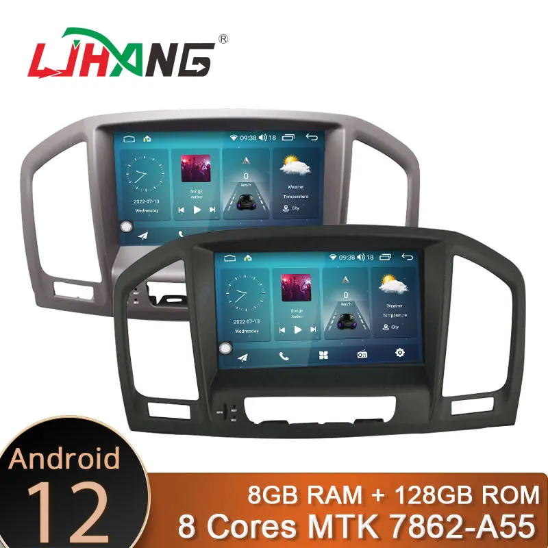 8+128G Android 12 Car DVD Player For Opel Insignia Vauxhall Buick Rega GPS 1Din Radio Multimedia GPS navigation Stereo DSP