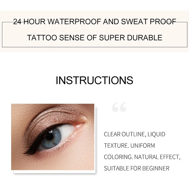 ABZ Private Label Waterproof Quick Drying 2 in 1 Four-forks Eyebrow Mascara for Eye Makeup