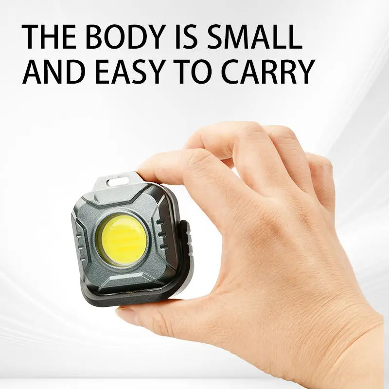 small key chain light mini linternas led alta potencia strong super bright magnet COB mini LED rechargeable keychain flashlight