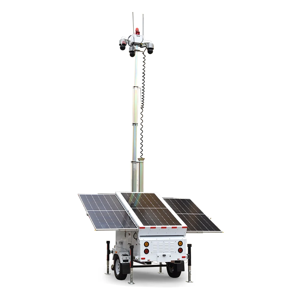 UNIV Portable CCTV Tower Solar Video Camera Security Surveillance Trailer