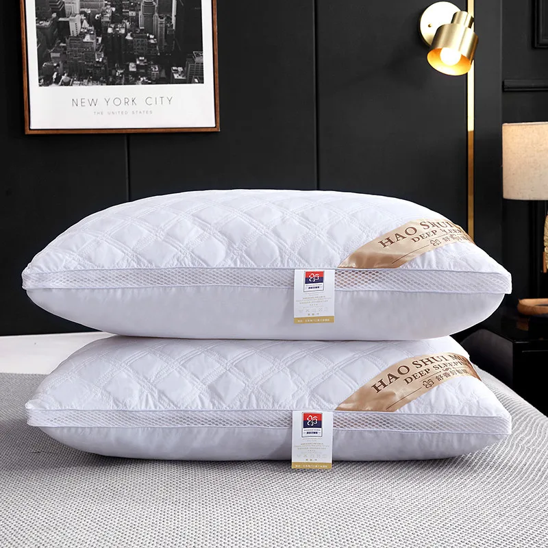 Easy Clean/shredded memory foam pillow fiber polyester pillow with washed cotton pillow cover