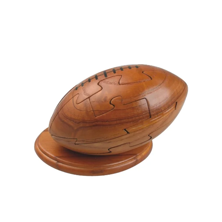 EducationalWooden Puzzle, America football Puzzle, Rugby Ball 3D Wooden Puzzle