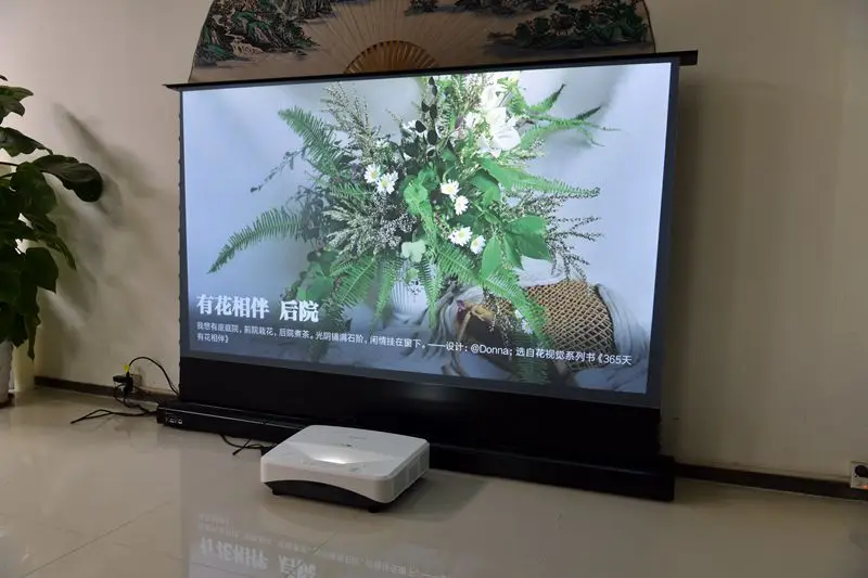 SCREEN PRO 92 inch Floor rising ALR screen for XGIMI UST ALR Laser Projector motorized Ultra short throw movie screen