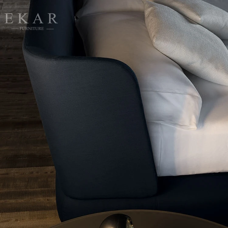 Современный итальянский дизайн тканевая кровать для спальни 1,8 м двуспальная кровать