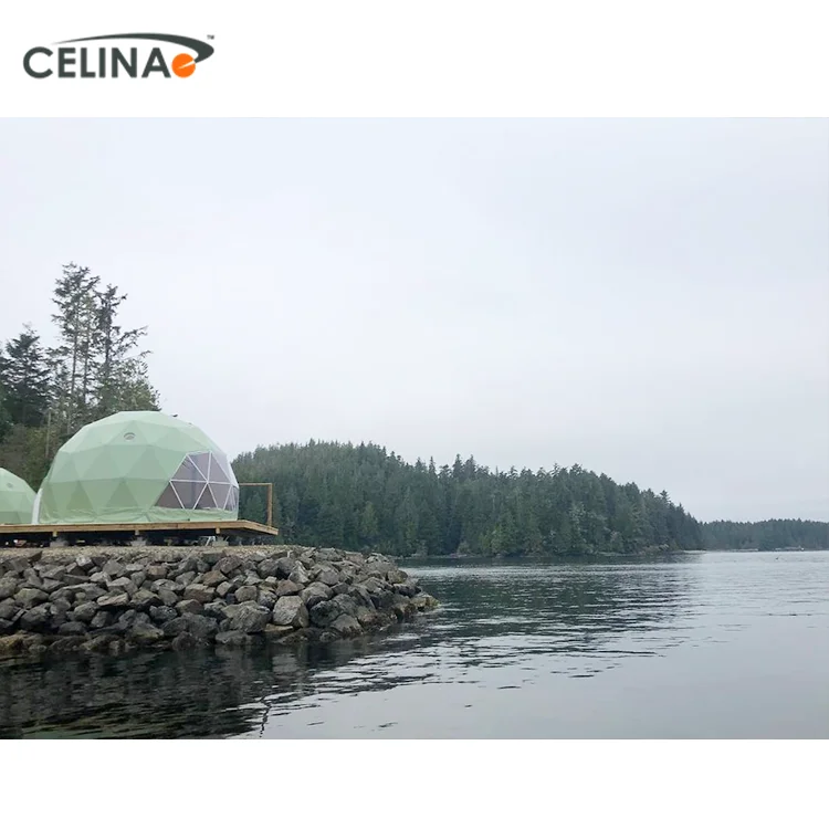 Celina tent waterproof large like a dome double-coated PVC fabric tents glamping luxury geodesic dome