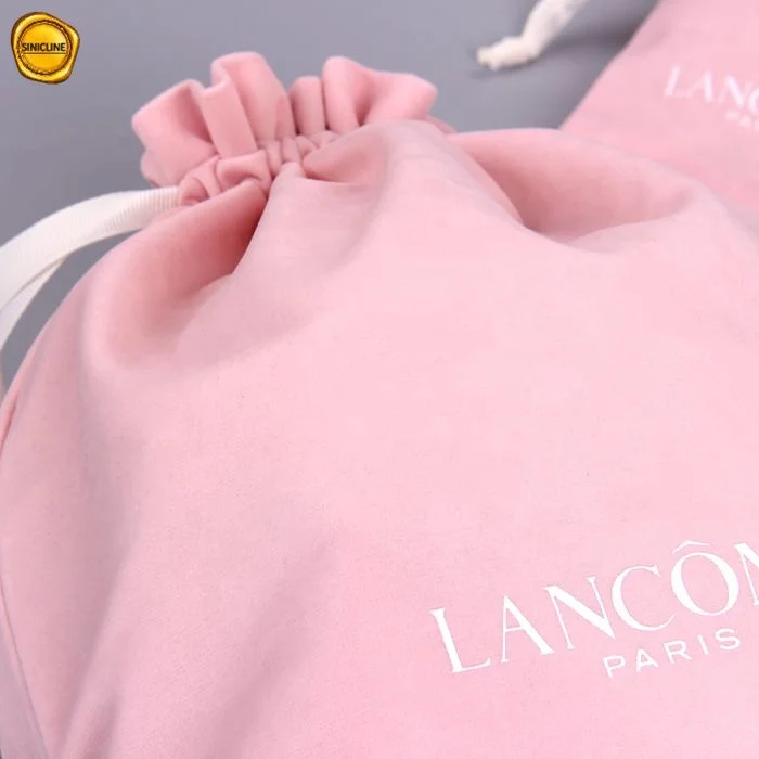 Sinicline уход за кожей мягкая на ощупь упаковка одежды пользовательский бренд Логотип Печатный бархатный чехол