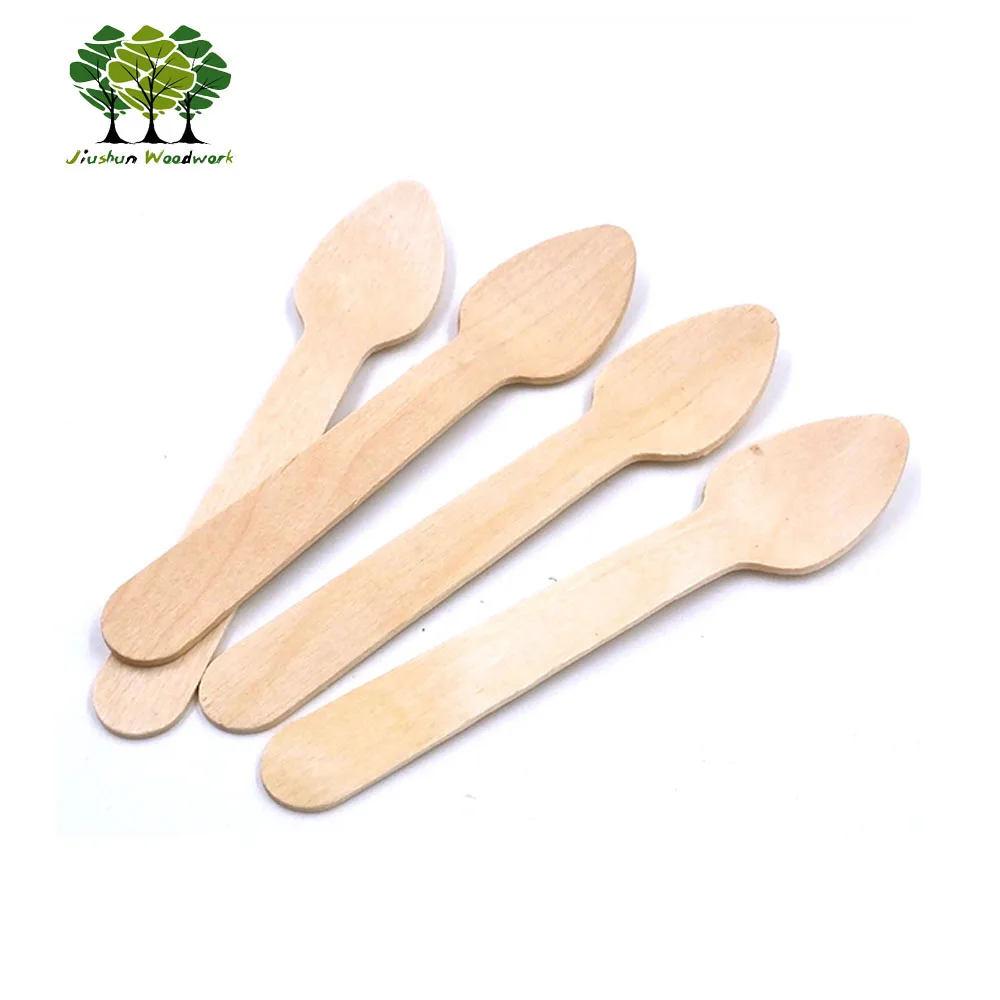 
Disposable wood ice cream spoon / spatula 