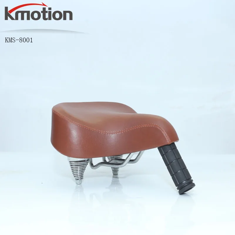  SUZHOU kmotion-8001Double top spring амортизирующее кожаное седло для горного велосипеда оборудование верховой