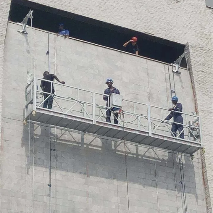 Windows cleaning electric hanging lift platform building maintenance repairing suspended scaffolding platform