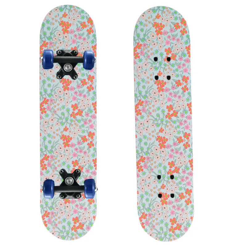 Kids Beginner Skateboard Learn Skateboarding in Style Mini Wooden Cruiser Board with Cool Graphics Lightweight Safe Durable