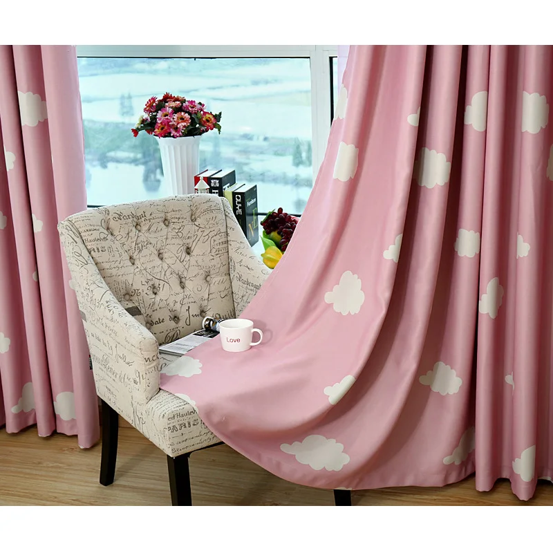 Hot Selling fancy ready made curtain cheap blackout curtains for the living room