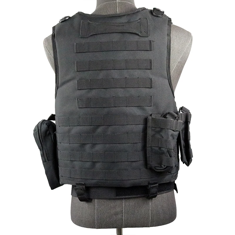 High Quality  Adjustable Backpack Vest With Magazine Medical Pouch Interphone Louch Waist Belt