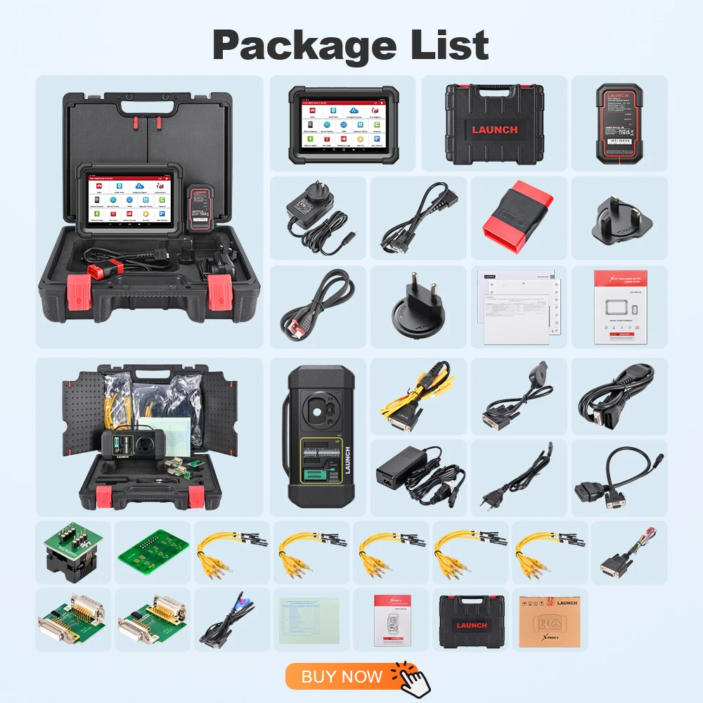 LAUNCH X431 IMMO PLUS Car Diagnostic Scanner FOB Key Programmer 39 Reset Function ECU Coding Active Test Diagnostic Tools