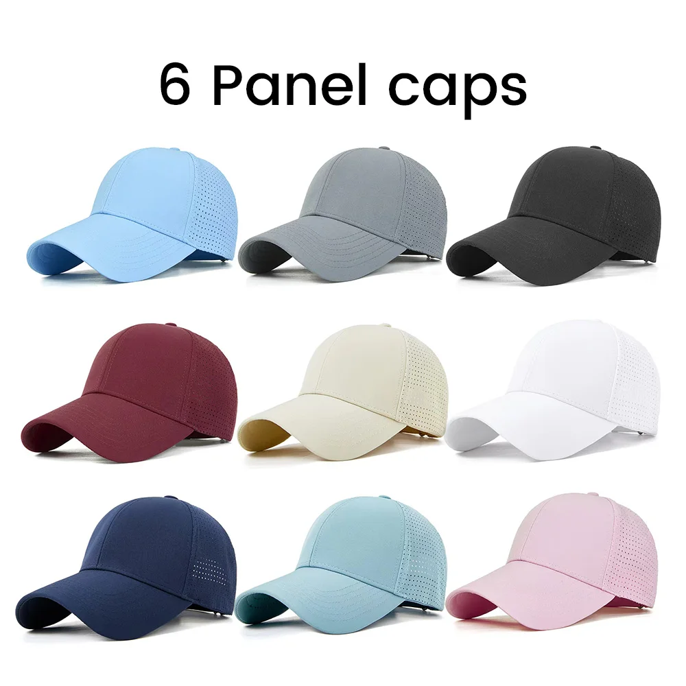 Oem Custom Men 5 Panel Rubber Logo Neon Rope Baseball Cap,Waterproof Laser Cut Hole Perforated Gorras,Curved Brim Nylon Dad Hat