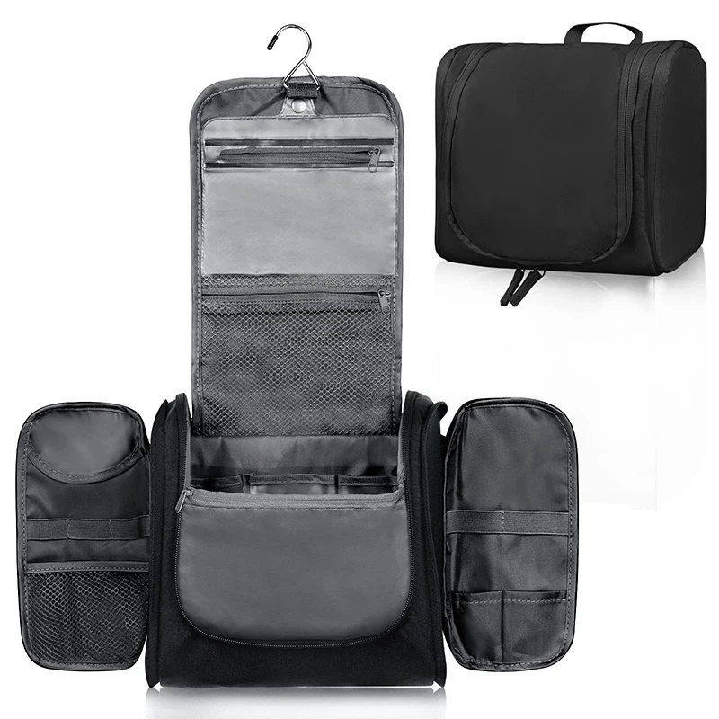 Travel Large Hanging Toiletry Bag Water Resistant Makeup Organizer Waterproof Cosmetic Travel Bag Hanging Makeup bag