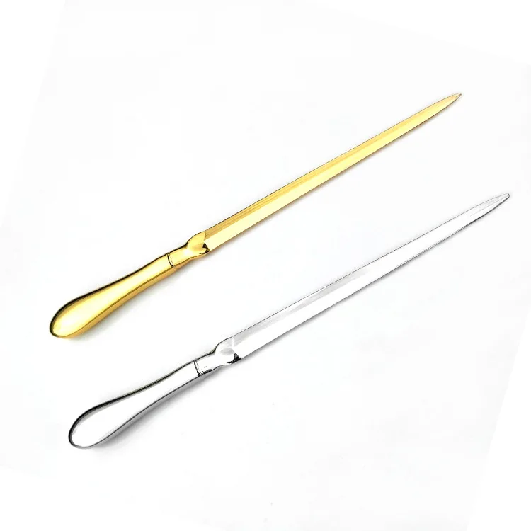 Заказной Европейский металлический нож для открывания букв, бумажный нож, безопасные режущие принадлежности, канцелярские инструменты, точечная упаковка, почта