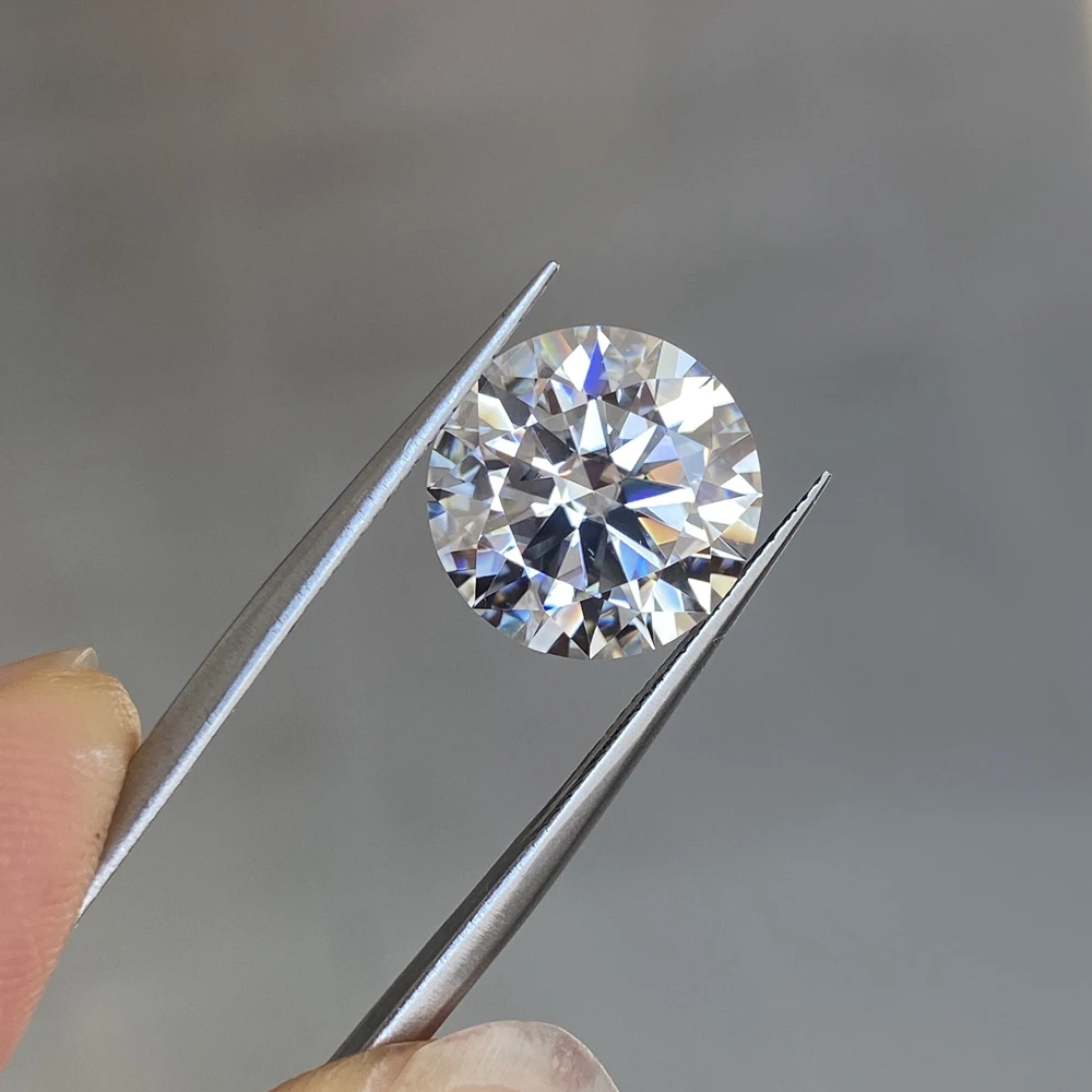  Оптовая продажа 1 карат свободные Moissanite круглые 6 5 мм белый синтетический алмаз