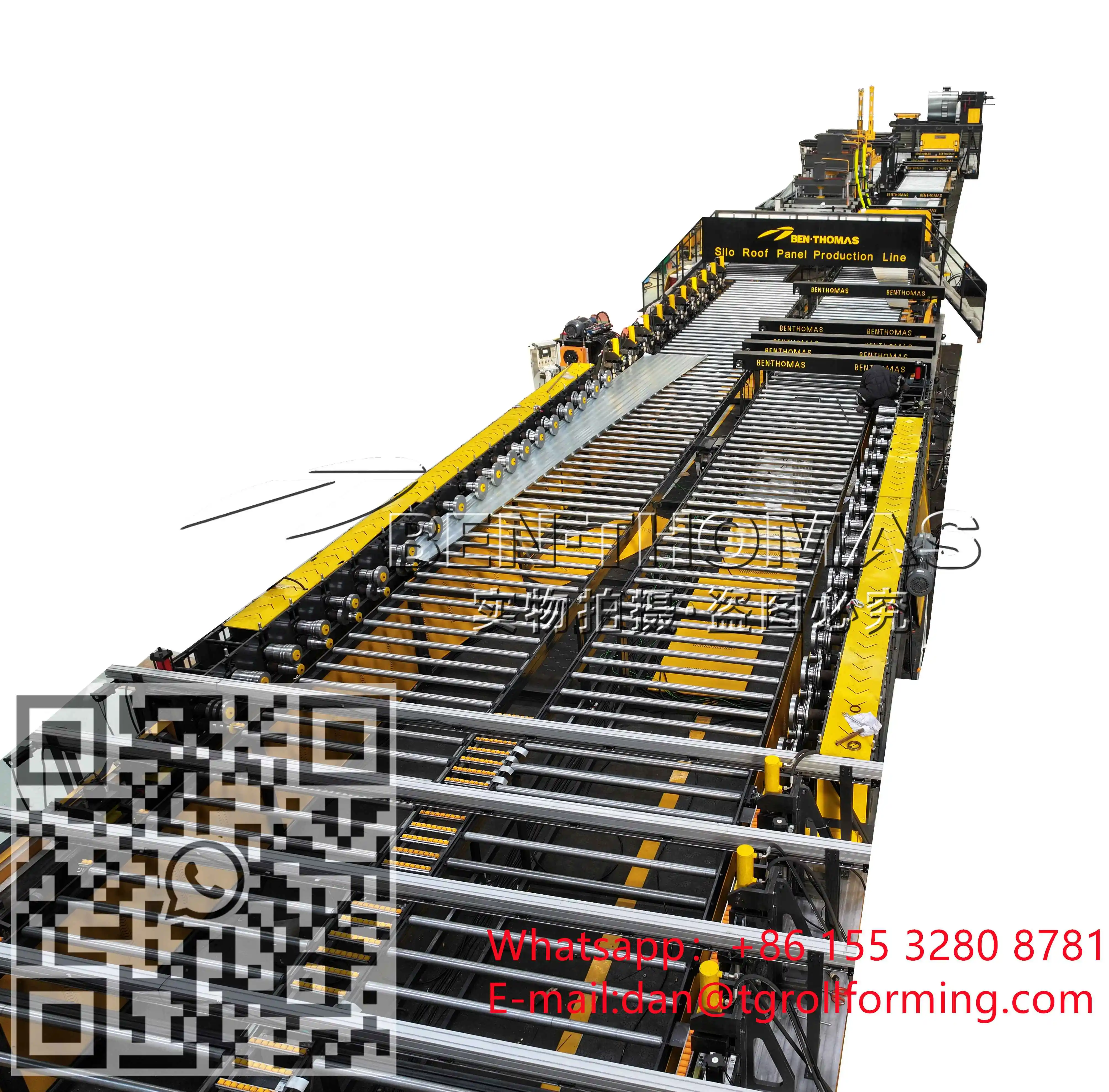 Manufacture line of roofs for metal silos