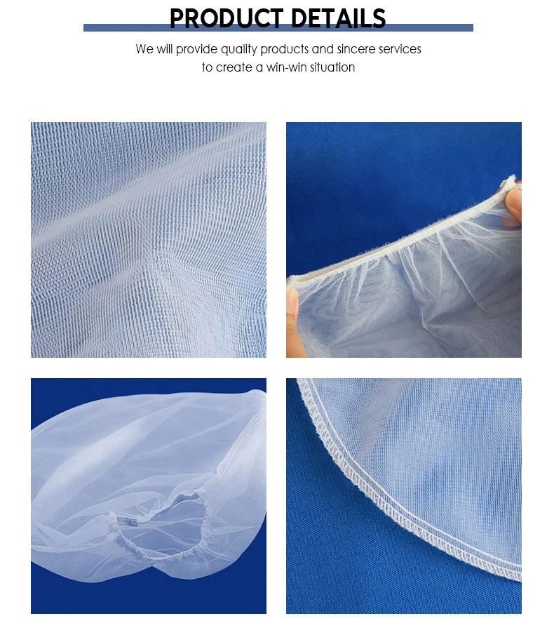 Сетчатый мешок для фильтров, эластичный мешок для фильтров, 5 галлонов, белого цвета, для гидропоники