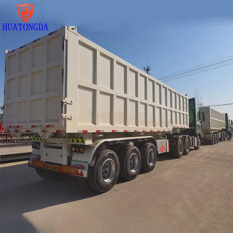 Hydraulic 3 Axle Tipper Semi Trailer 70 Ton Dump Trailer for Sale