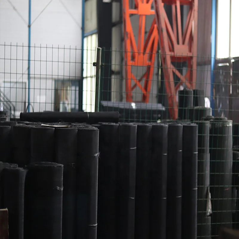 plain woven black wire mesh cloth