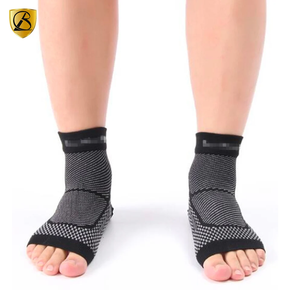 Copper Brace Outdoor Sports Compression Flexible Nylon Ankle Socks to Relieve Pain