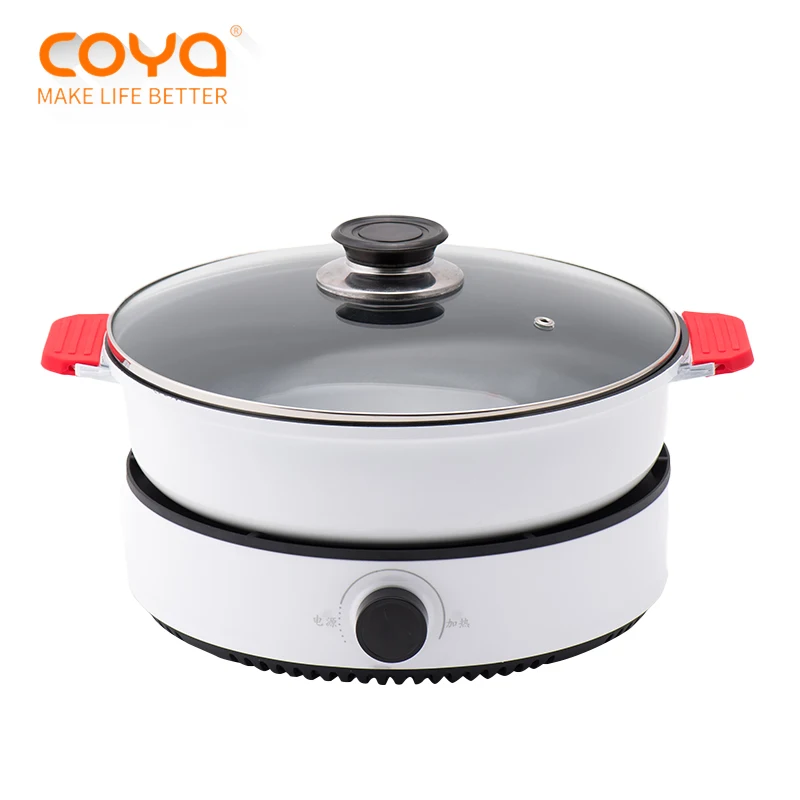 Multifunctional Electric Cooker With Steamer Electric Hot Pot Skillet Non Stick Frying Pan
