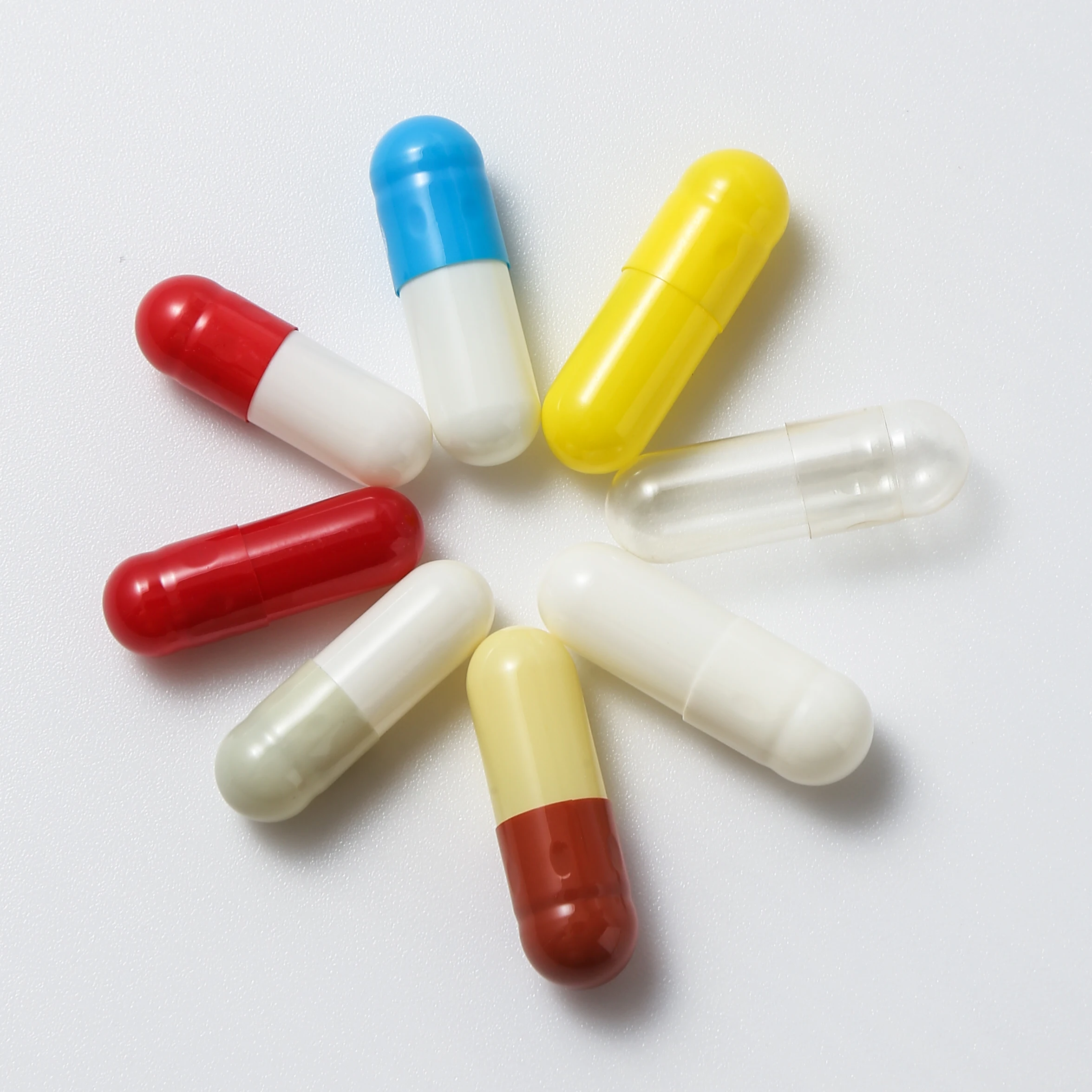 Preservative Free Delayed Release Acidproof Halal Certified Size 0 1 Empty Enteric Gelatin Coated Capsules