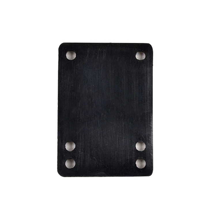 2 pcs skateboard components black 3mm rubber truck riser pad