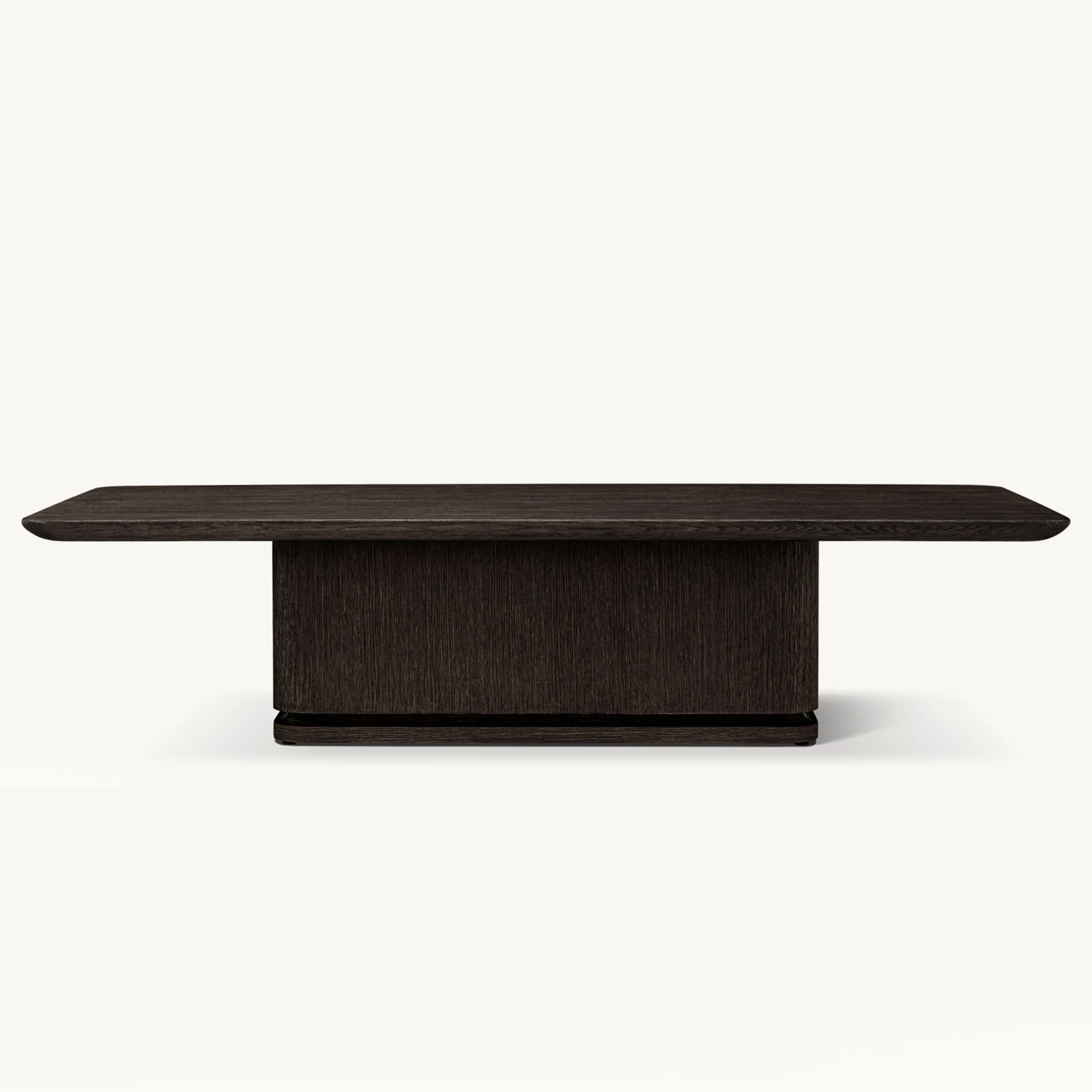 Modern Luxury Living Room Indoor Furniture Slender Plinth Square Solid Oak Wood Coffee Tables