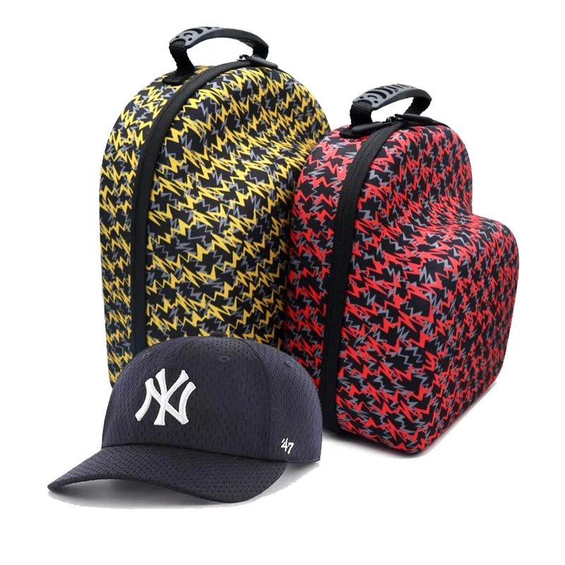 New Design Colorful Printing Shockproof Hard Shell EVA Baseball Cap Case Bag