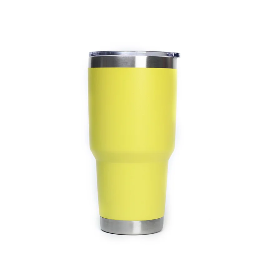 
factory direct sale powder coated 30oz vacuum insulated stainless steel Magnetic tumbler lid tumbler with Magnetic slider lid 