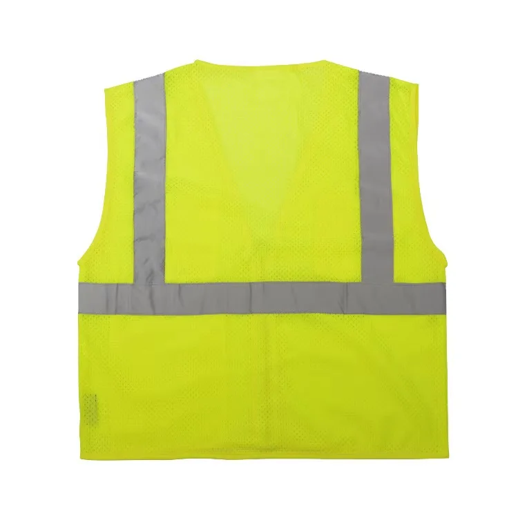 Customized Logo High Visible Reflective Safety Vest for Construction Traffic Outside Work Riding