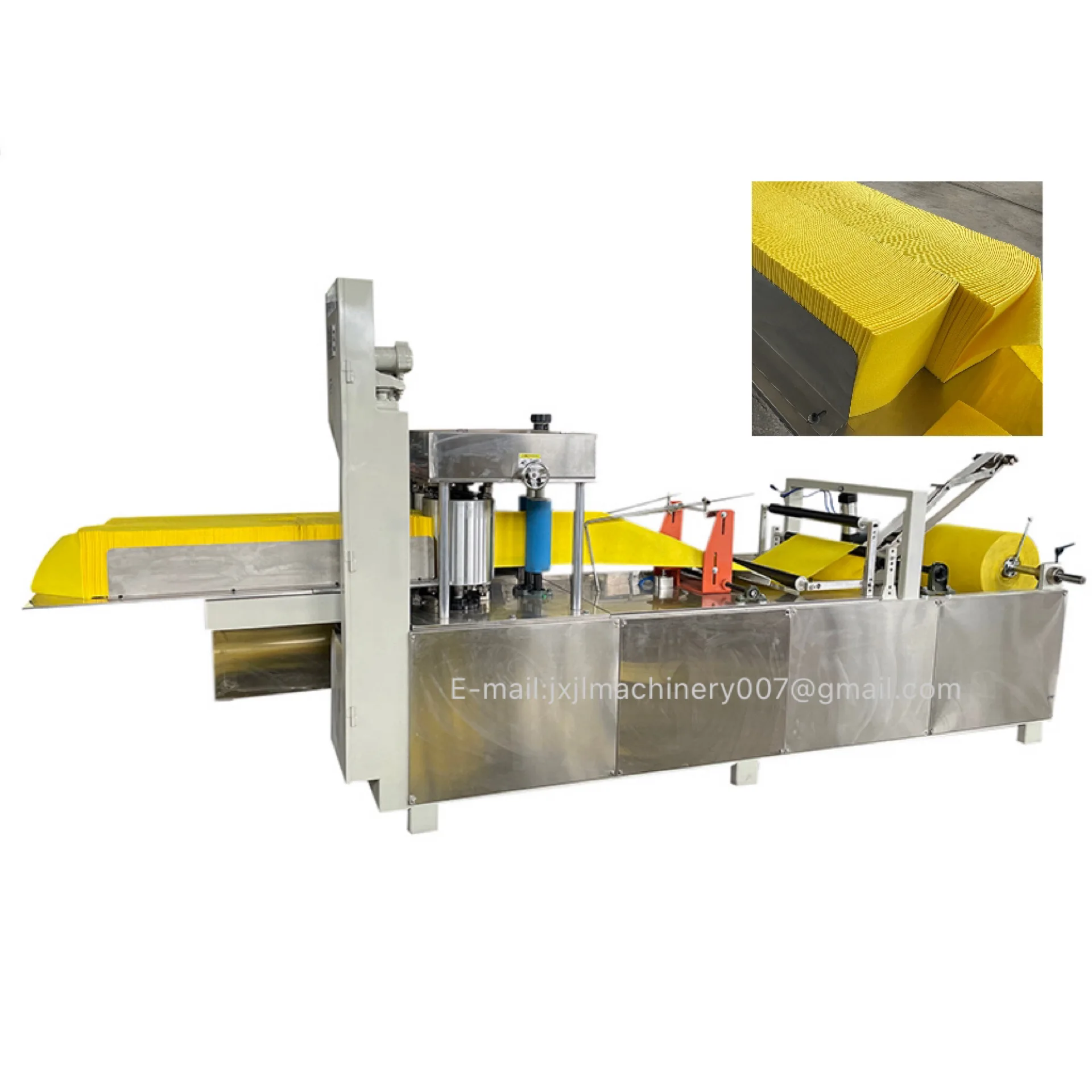 Automatic Non-woven Fabric Needle Punched Cleaning Mop Folding Cutting Machine