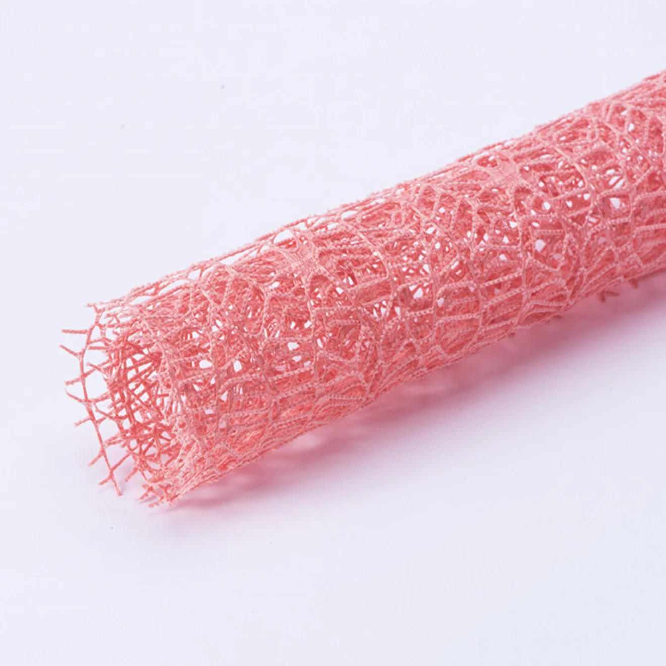 Wholesale 50CM x 5Y Flower Wrapping Lace Mesh Double Spider Mesh Fabric Lace Roll For Floral Wrapping Decoration