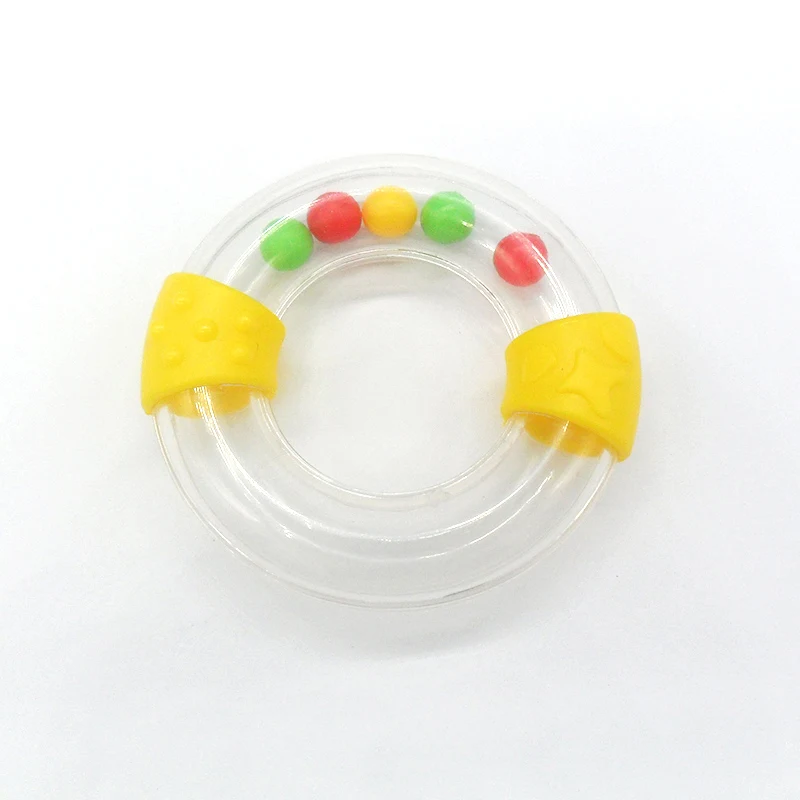 55mm Plastic Rattle Teether Rings for baby car