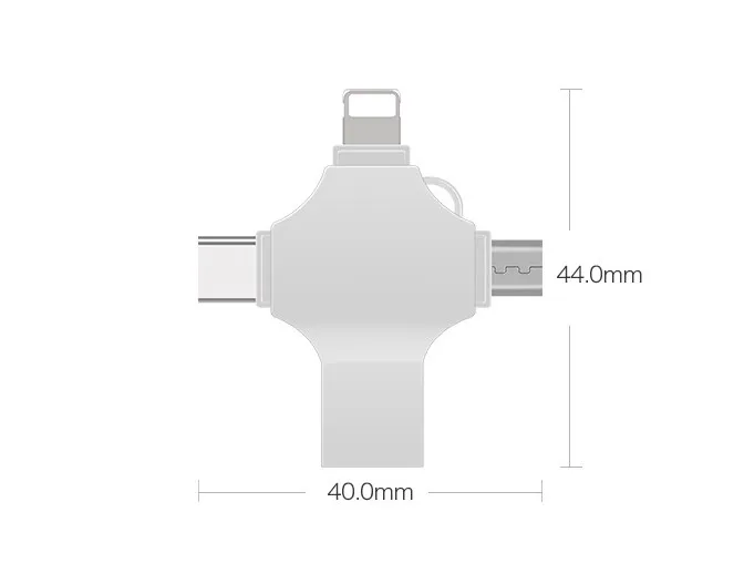Otg Usb флэш-накопитель для Iphone 256 ГБ 512 Гб 64 3 0 карта памяти внешнее хранилище Ios/Android/Type C/Windows устройства 4 в