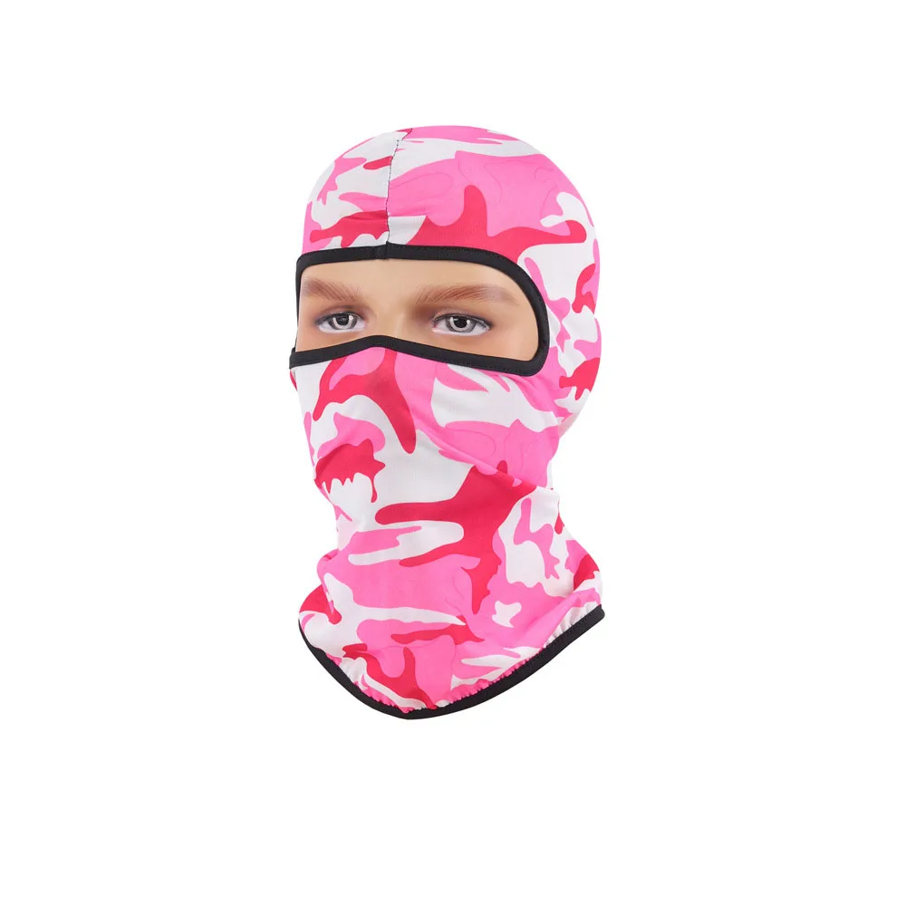 Men Women Black Uv Protection Dust Proof Windproof Milk Silk Balaclava Face Mask For Skiing Snowboarding Cycling Hiking